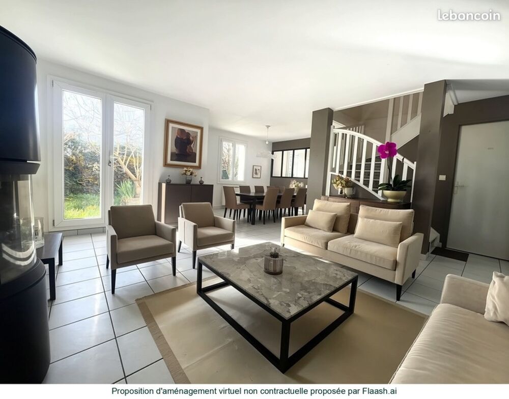 MAISON INDIVIDUELLE COUP DE COEUR À VENDRE  7 PIÈCES  138 m²  CENTRE-VILLE DE PLAISIR (78)