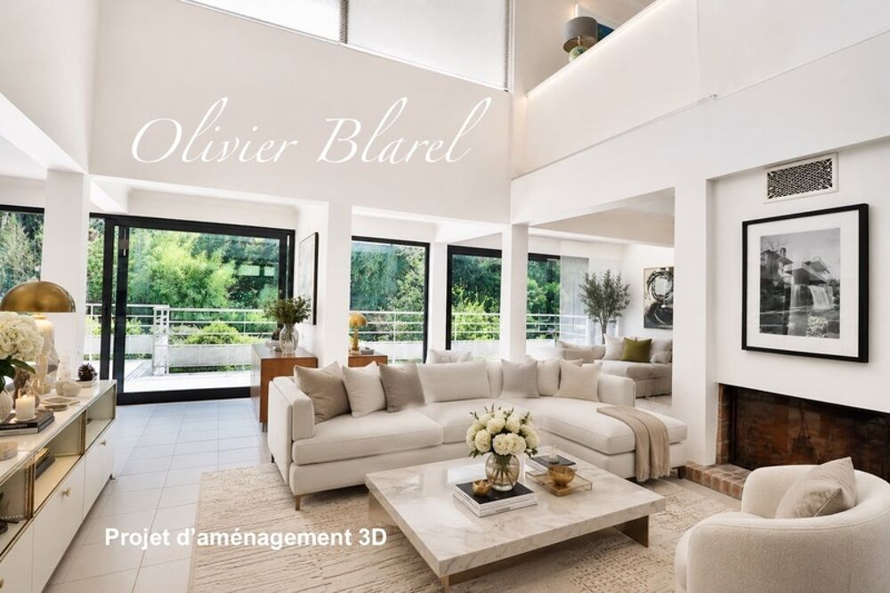 Chatou limite Le Vesinet - Villa d'architecte 8 pièces - Jardin paysagé - Reception cathédrale