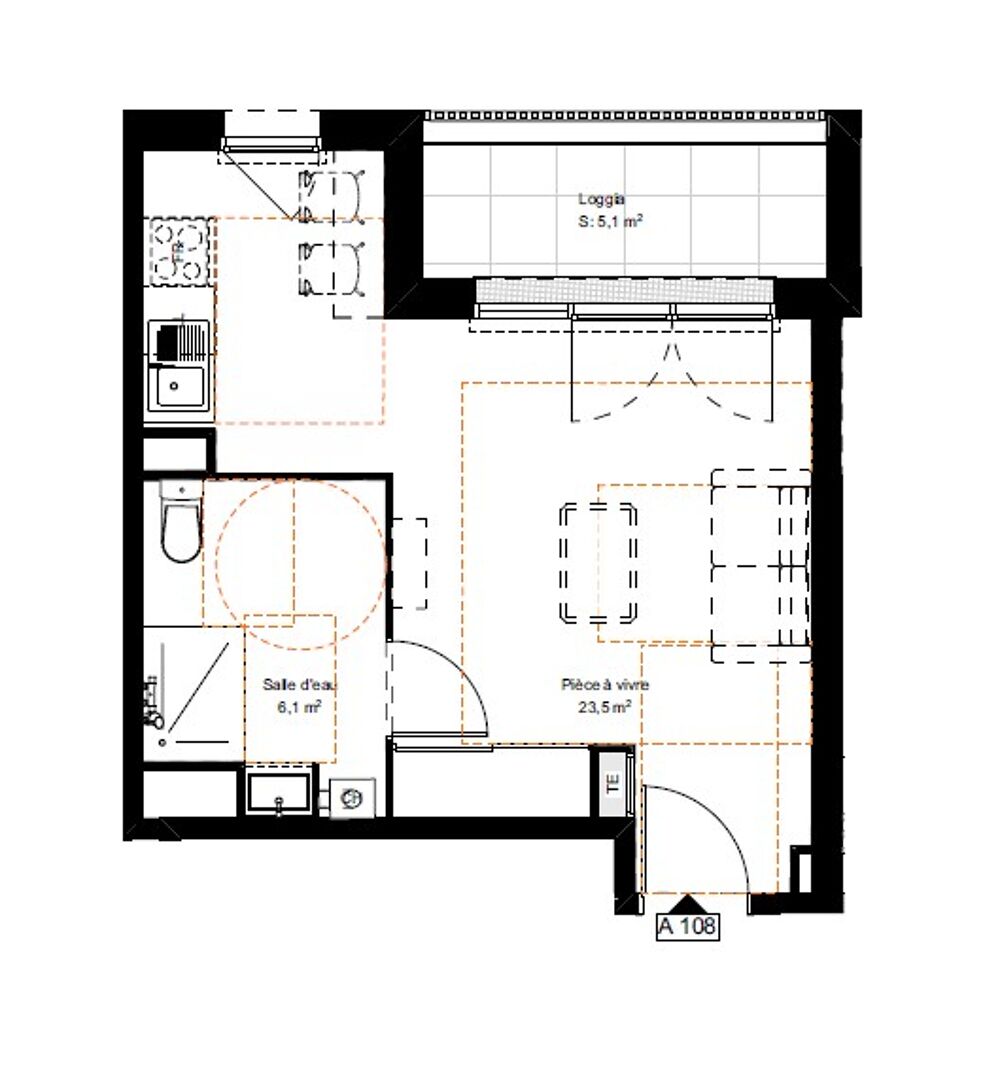 Location Appartement Appartement T1 neuf avec loggia et parking à Saint-Vincent-de-Paul Saint vincent de paul