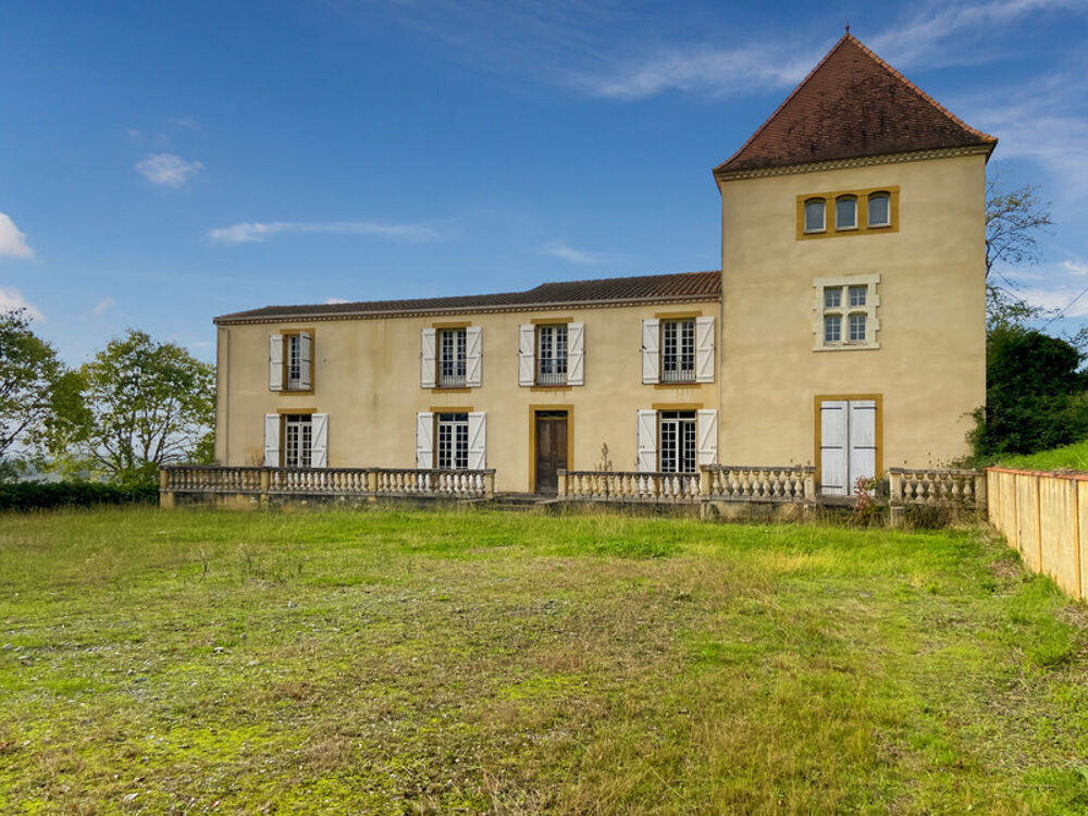 Dpt Gers (32), à vendre Proche de RISCLE château T6 de 327 m² habitables + 580 m² de dépendances attenantes sur 8157 m² de terra