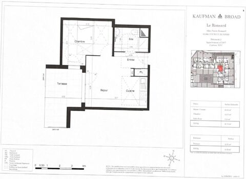  Appartement � louer 2 pi�ces 41 m�