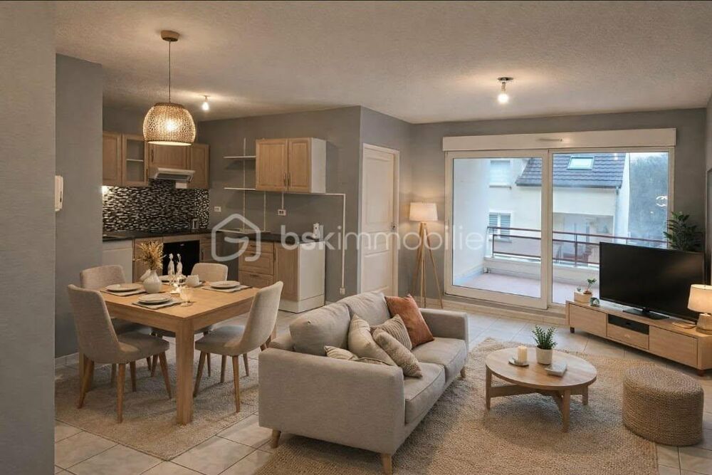 Superbe appartement T2 avec balcon et cave  Théding
