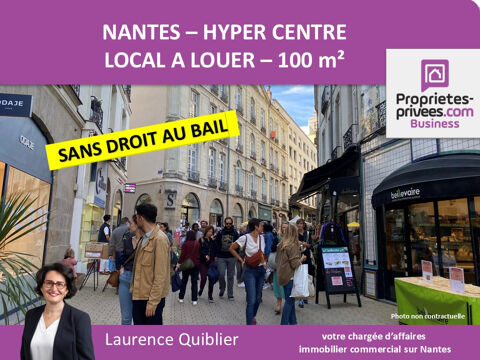 44000 NANTES - LOCAL COMMERCIAL 100 m&sup2; A LOUER - GRASLIN-CALVAIRE 4583 44000 Nantes