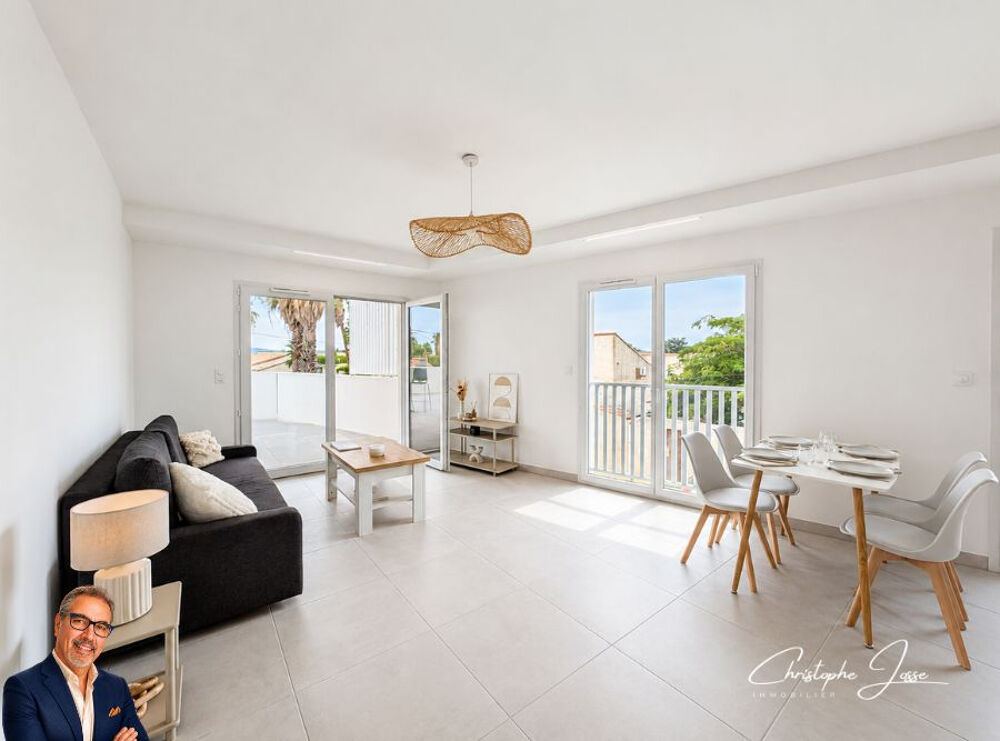Appartement 3 pièces climatisé avec grande terrasse et garage