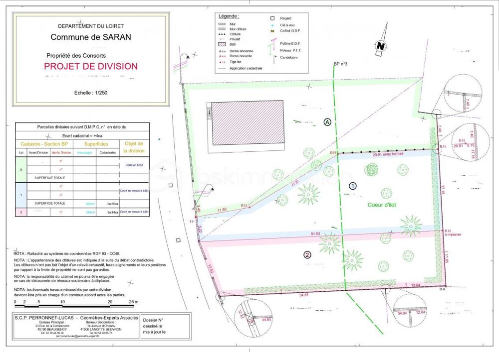 Vente Terrain Terrain de 584 m² à Saran libre constructeur Saran