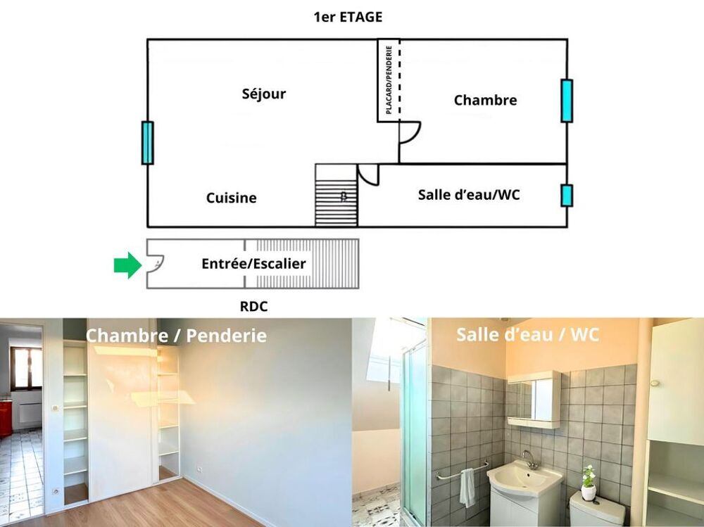 Location Appartement Appartement de 30m2 à louer sur Tours Tours