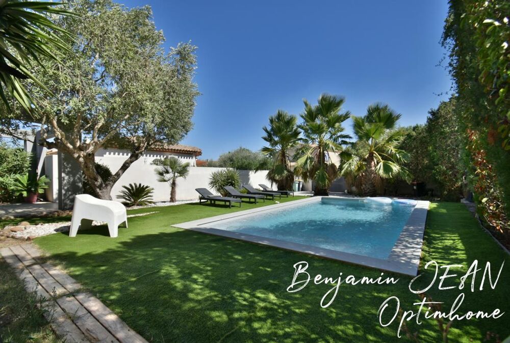 Vente Maison SÉRIGNAN – ÉLÉGANTE CONTEMPORAINE AVEC PISCINE DANS UN CADRE PRIVILÉGIÉ Serignan
