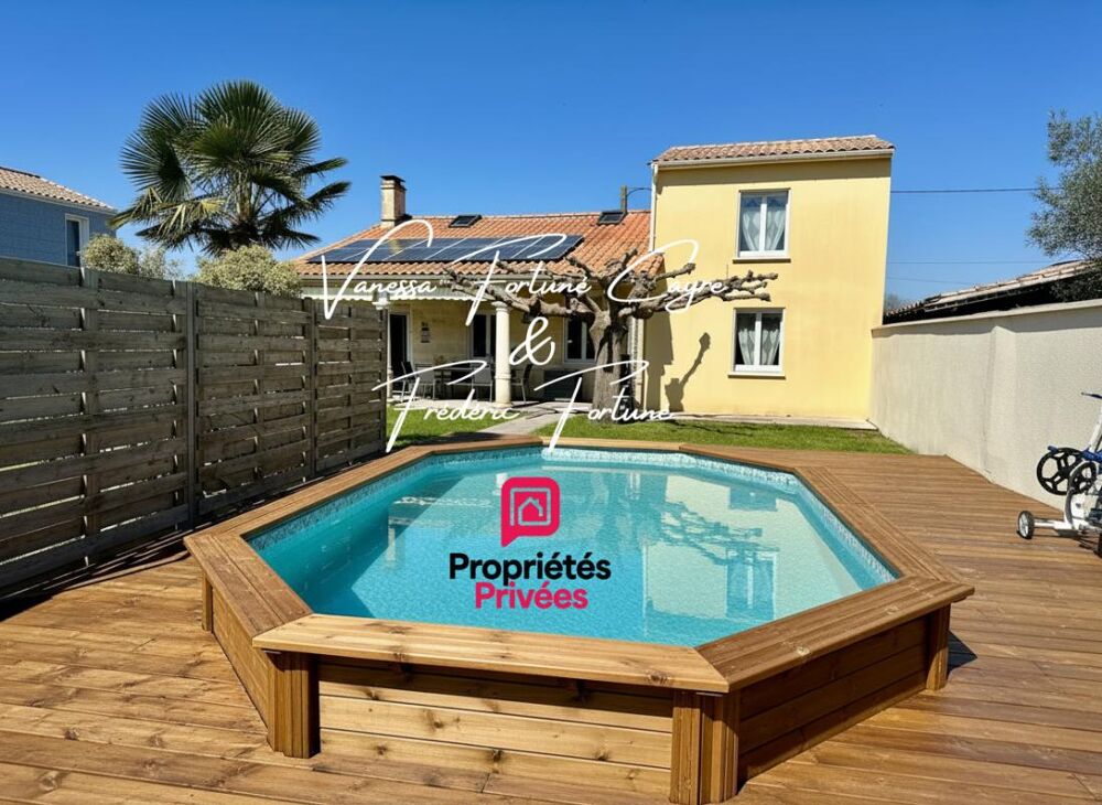 Blanquefort ? Maison en pierre de 1864 avec piscine et panneaux solaires