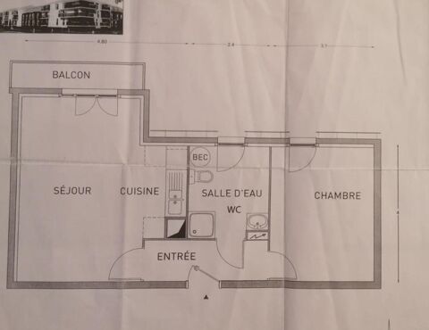  Appartement � louer 2 pi�ces 45 m�