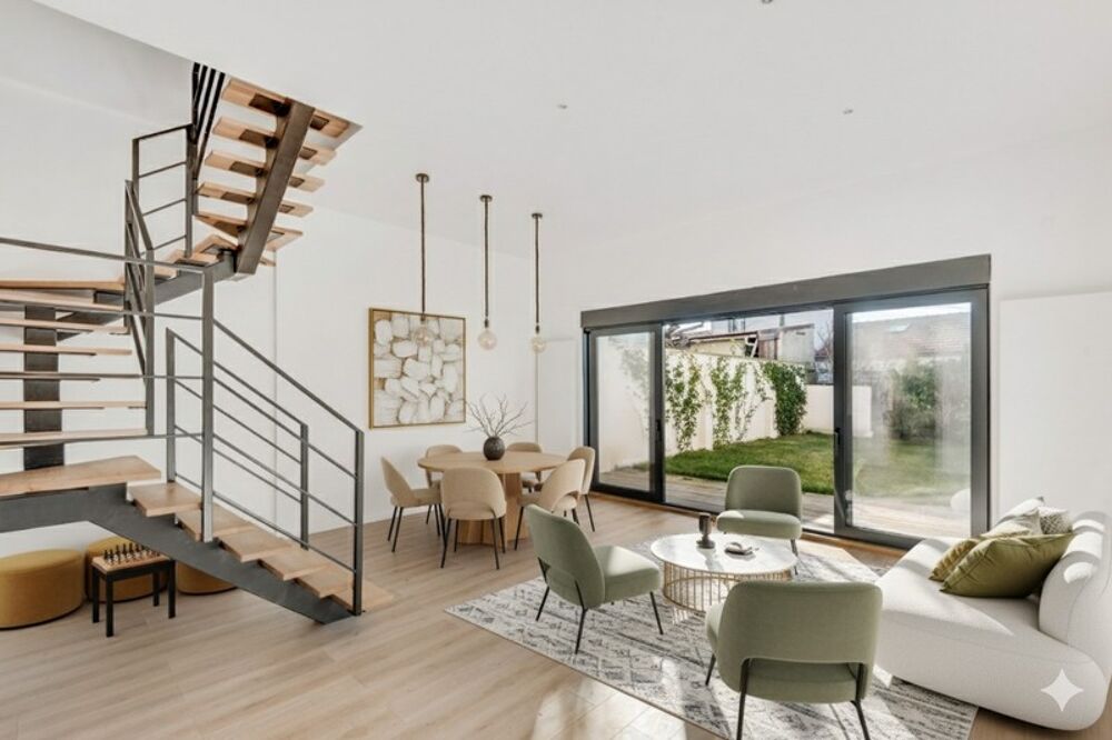 Vente Villa MAISON D'ARCHITECTE 220 M2 - 5 CHAMBRES - LUMINEUSE - TERRASSE PANORAMIQUE 40 M2 – JARDIN 310 m2 - GARAGE Nanterre