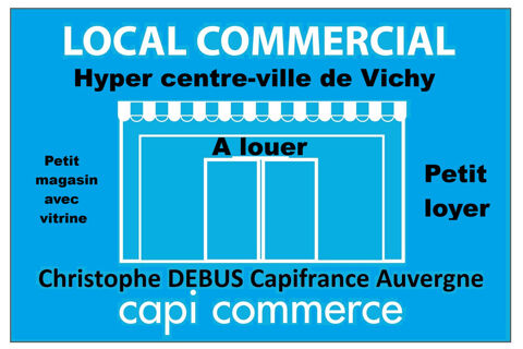 Local commercial, magasin &agrave; louer � Hypercentre Vichy VICHY (03) 610 03200 Vichy