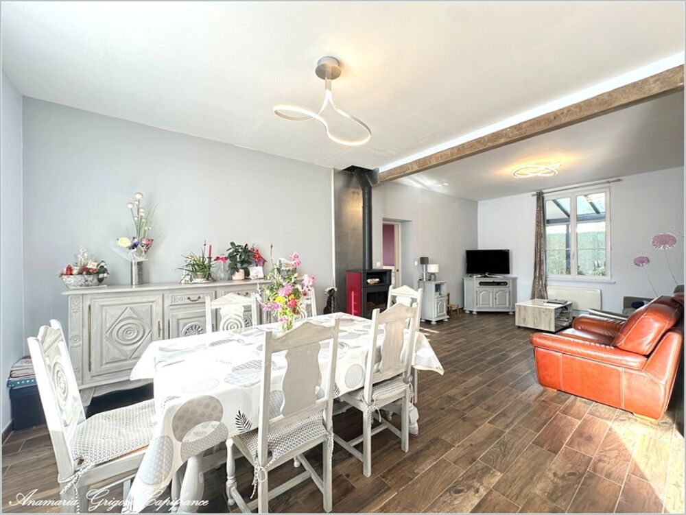 COURVILLE SUR EURE (28190) - Maison à vendre 160 m² - 5 chambres, garage, jardin, terrain 996 m²