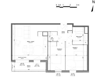  Appartement à vendre 3 pièces 61 m²