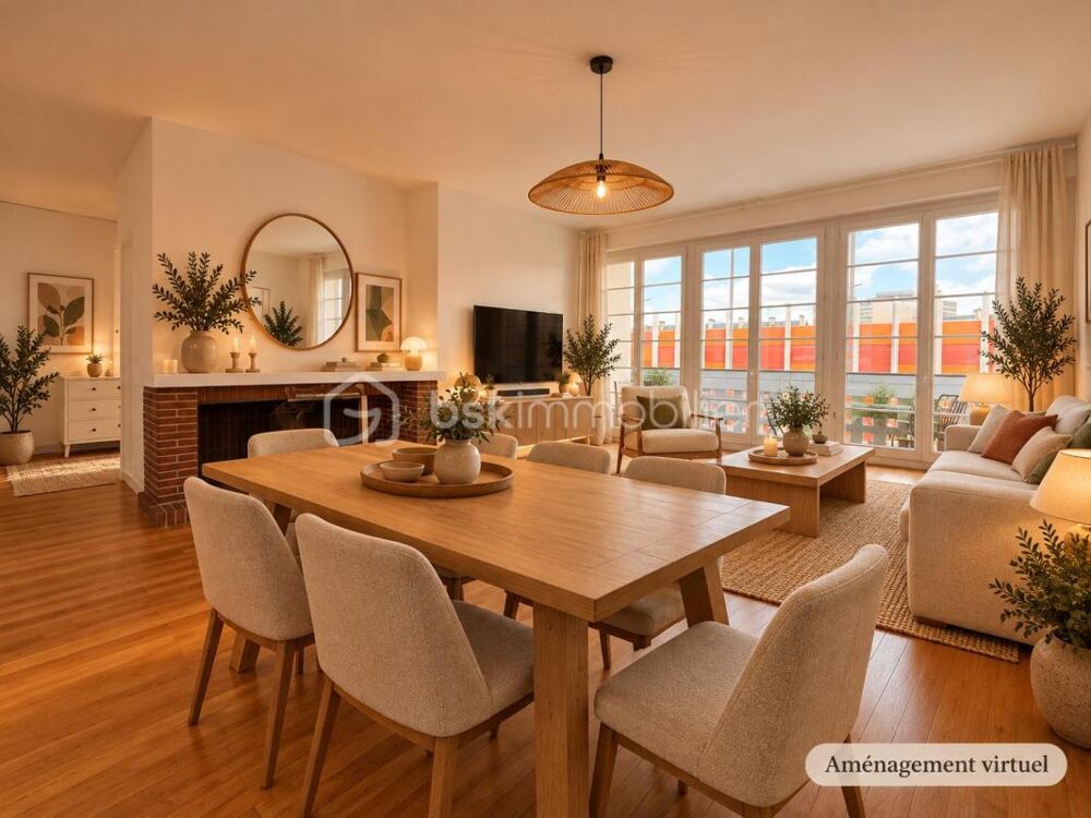 Vente Appartement CHARMANT APPARTEMENT FAMILIAL – HYPER CENTRE DE LISIEUX – CACHET & LUMINOSITÉ Lisieux