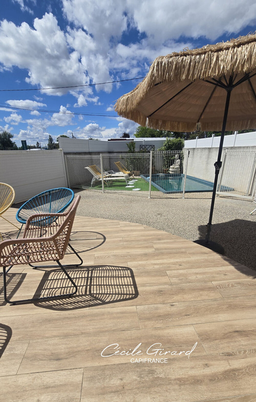 Exclusivité, Maison à vendre 4 pièces CERS (34) jardin, piscine, parking, 5km des plages