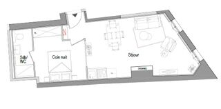  Appartement � louer 1 pi�ce 37 m�