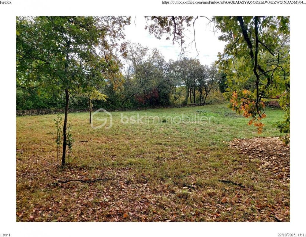 Vente Terrain Terrain constructible 1039 m2 - Deaux ( Gard ) - 99 000 euros Deaux