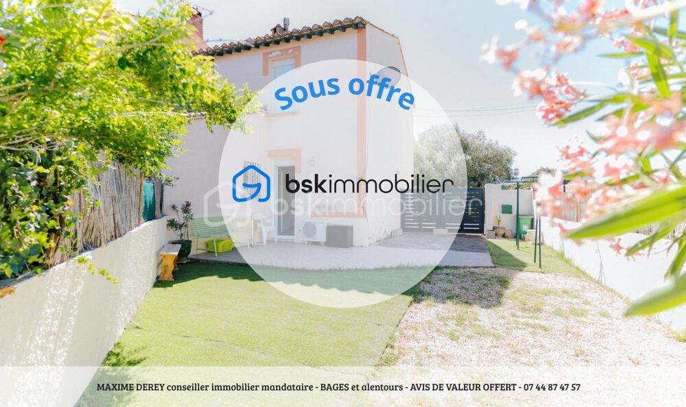 Maison 3 pièces de 63 m² avec jardin  Bages (66670)