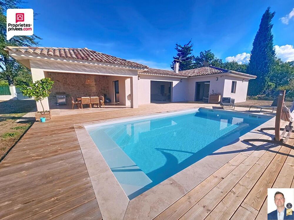 VILLA CONTEMPORAINE RECENTE D'ENVIRON 140 M2 AVEC PISCINE, GARAGE et TERRAIN PAYSAGER DE 1580 M2
