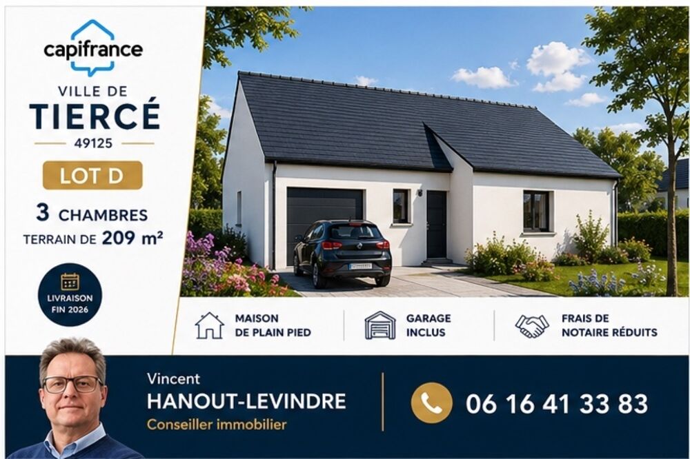 Maison à vendre 5 pièces TIERCE (49)