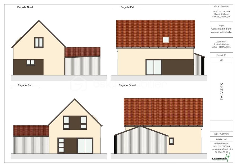 Vente Terrain RIBEAUVILLÉ – Terrain constructible 4,33 ares – Emplacement stratégique – Idéal habitation + activité Ribeauville