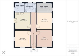  Maison à vendre 3 pièces 67 m²