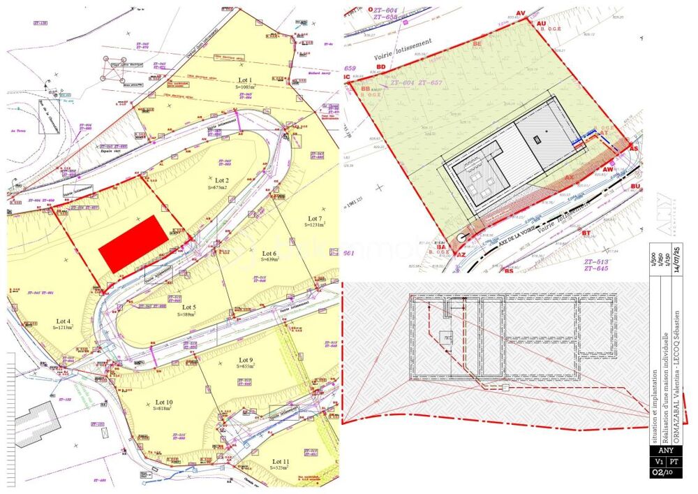 Vente Terrain Terrain viabilisé de 793 m² avec permis de construire accepté Saint pancrace