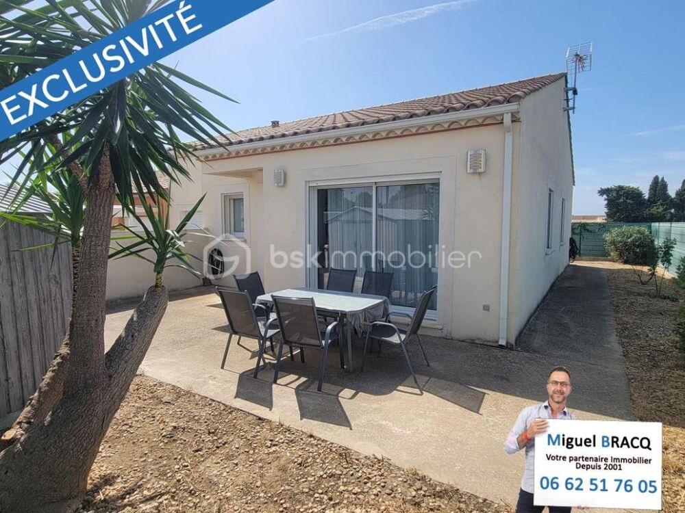 Vente Villa Villa F4 de plain-pied sur 300 m² de terrain, quartier calme sur Nissan-Lez-Enserune 34440 Nissan lez enserune