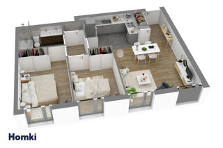  Appartement � vendre 3 pi�ces 60 m�