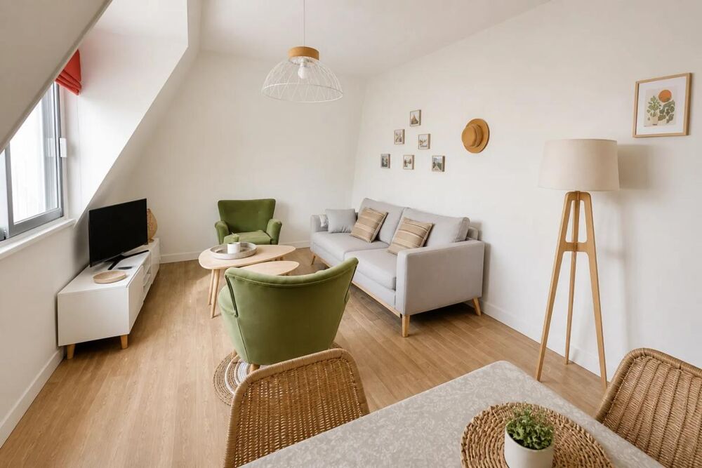 Appart de 3 p de 58 m², et cave à Tourgéville plage -