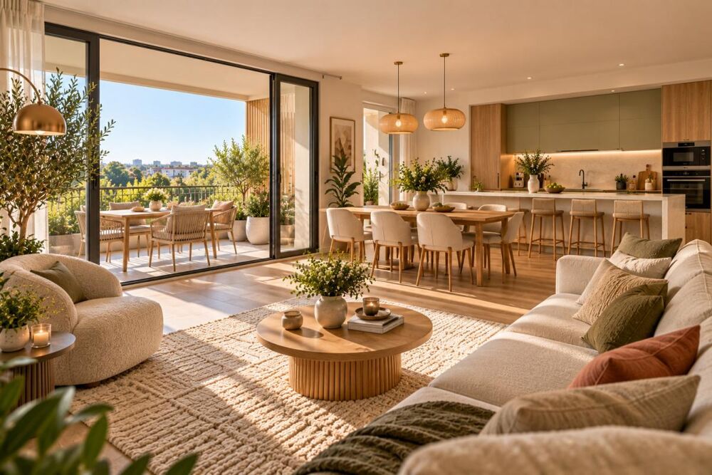 Vente Appartement ASNIÈRES – Grand T4 avec 2 loggias – Métro & tramway à 3 min à pied Asnieres sur seine