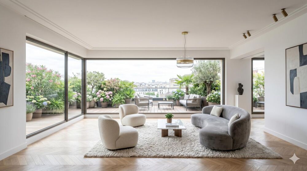 ** 5 PIECES - DERNIER ETAGE + TERRASSE + PARKING - Proche Ligne 13 et Ligne 4