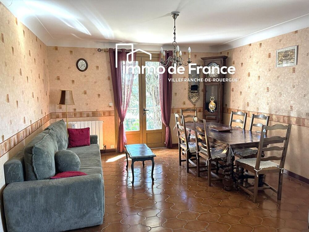 Vente Maison Villefranche de Rouergue maison 5 chambres, bureau, sous-sol total et terrain clos de murs de  1565 m² Villefranche de rouergue