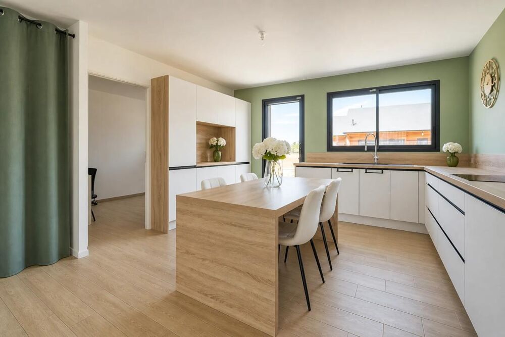 Maison de plain-pied DPE A 100 m², 4 chambres et clim réversible