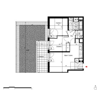  Appartement  vendre 3 pices 53 m