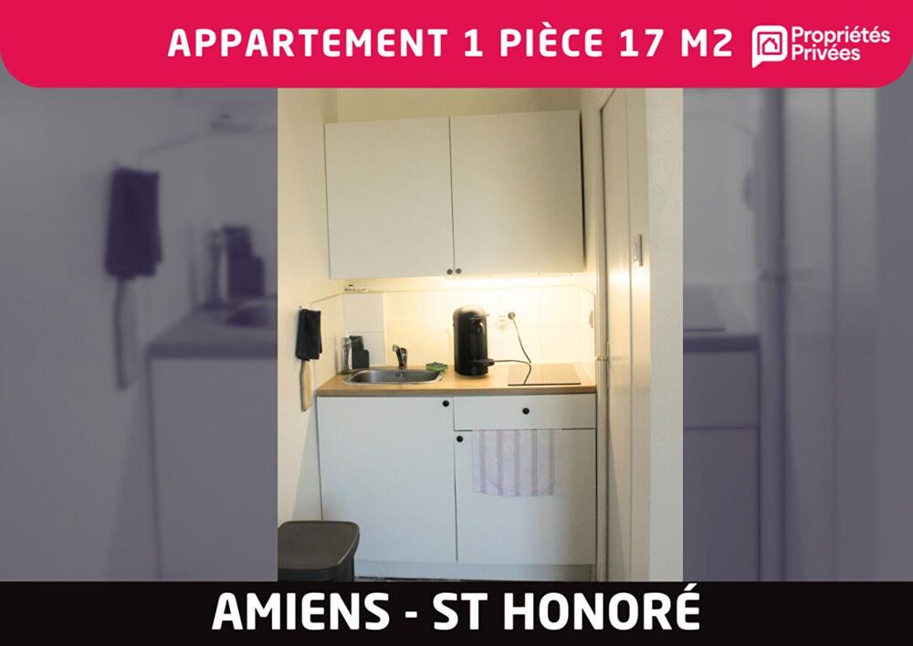 Appartement 1 pièce 17 m2 - Amiens St Honoré-Jeanne d'Arc