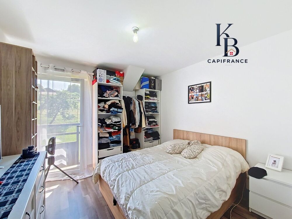 Location Appartement FAUCIGNY, appartement T3 meublé avec balcon exposé Sud, vue dégagée sans vis-à-vis et garage fermé Faucigny