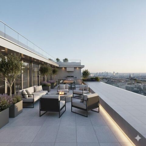   4 PI�CES BIEN AGENC� avec ROOFTOP  � VUE SUR TOUR EIFFEL � LUMINEUX et CONFORTABLE Appartement - 4 pi�ce(s) - 114 m�