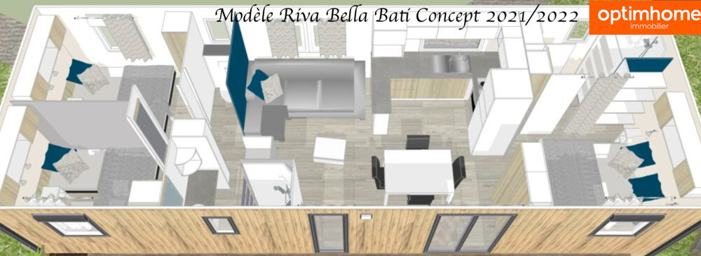 Vente Maison MAISON MOBILE OU MOBIL HOME AVEC PERGOLA VENDU AVEC TERRAIN TERRASSE PARKING ABRIS DE JARDIN CARPORT 3KM DE VILLERS SUR MER (BLO Blonville sur mer