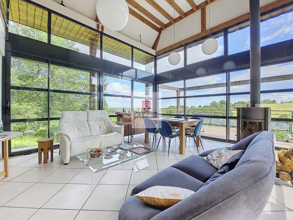 2 Maisons contemporaines. VUE. CALME. 5 Chambres, 4 salles d'eau. Jardin environ 1ha