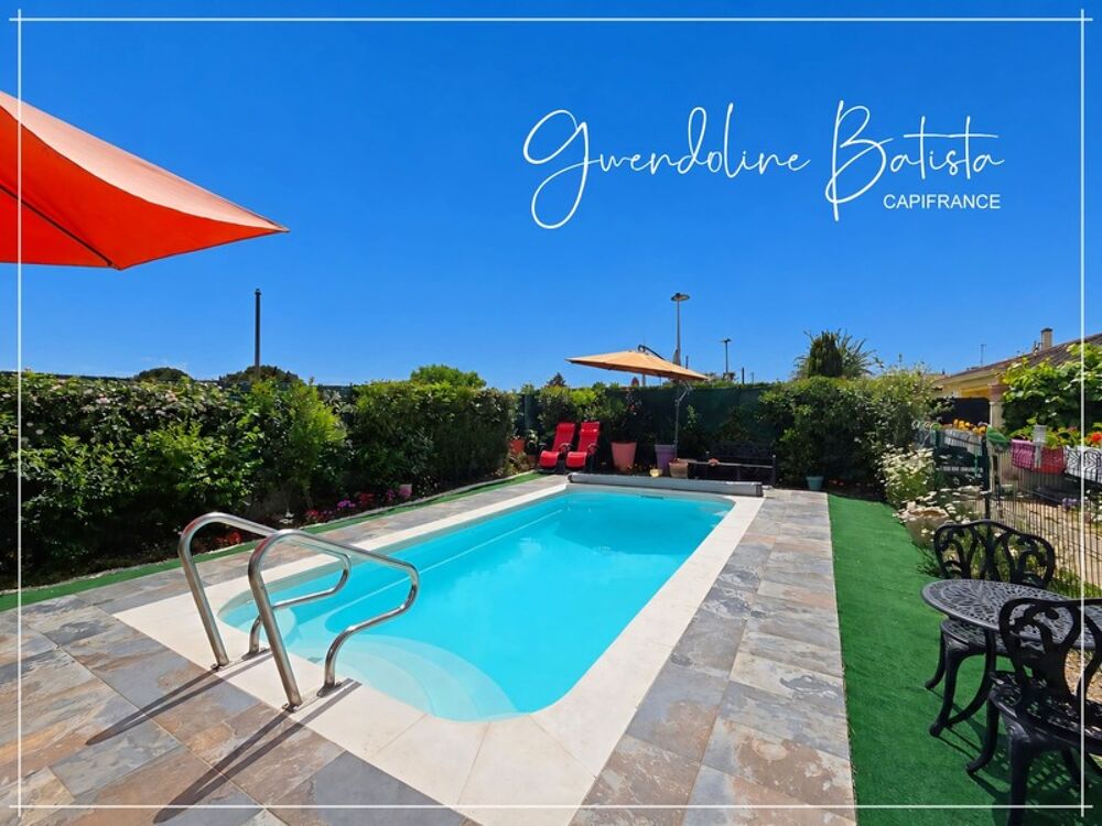 Maison Plain-pied 134m² - 4 chambres - Terrain 1140m² avec piscine - PINEUILH (33)