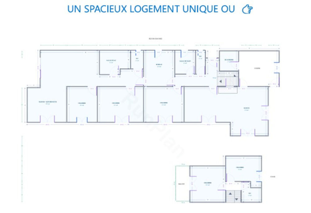 MAISON MODULABLE 5 CHAMBRES À SAINT-SEVER  POTENTIEL 2 LOGEMENTS