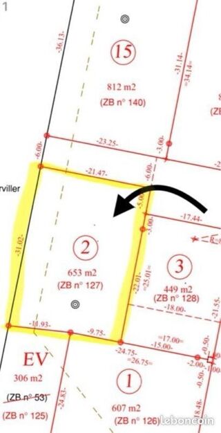  Terrain � vendre 653 m�