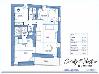  Appartement à vendre 3 pièces 87 m²