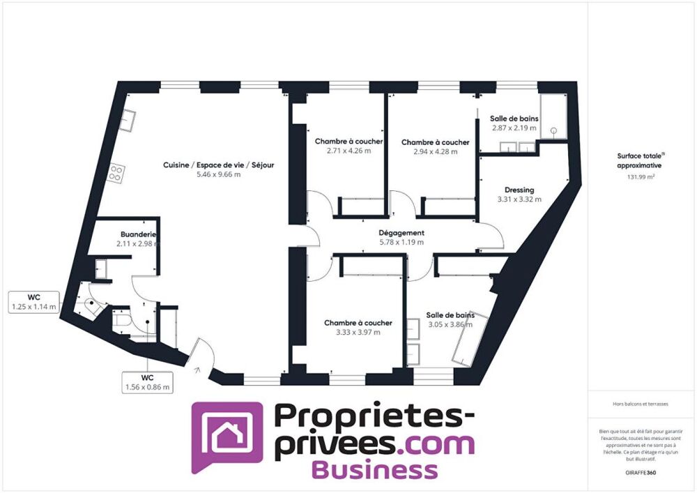   31000 TOULOUSE - BUREAUX  127 m² , QUARTIER CAPITOLE 