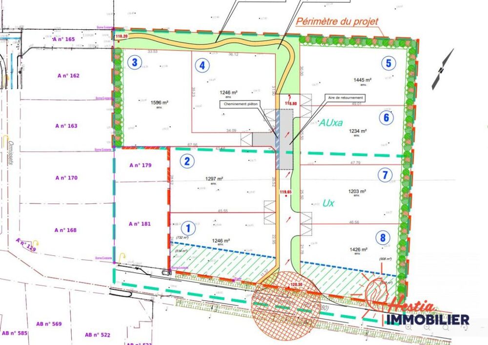   Terrain artisanal 1240 m² - Pargny-lès-Reims - 10 min Reim 