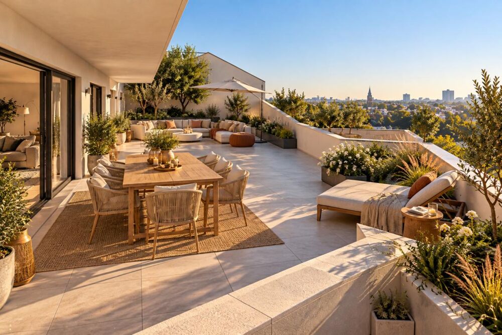 T4 dexception avec terrasse panoramique  Bordeaux Caudéran