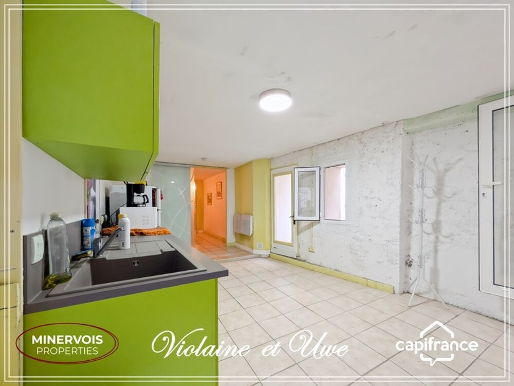 Maison de village avec terrasses  2 chambres  potentiel locatif  Cesseras (Minervois)