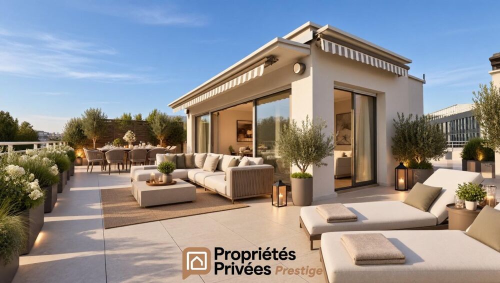 Vente Appartement Neuilly sur Seine, penthouse en duplex derniers étages, terrasse plein ciel 150m2 Neuilly sur seine