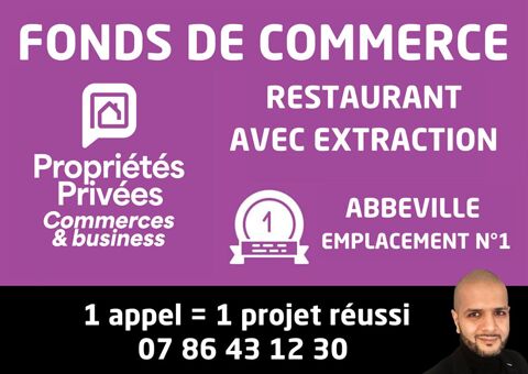   RESTAURANT 70 COUVERTS - ABBEVILLE - HYPERCENTRE 
